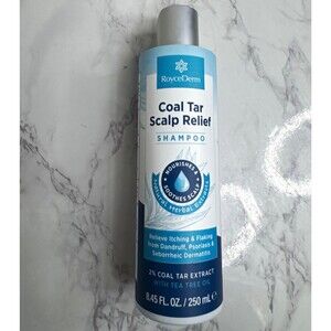 RoyceDerm Coal Tar Extract Anti-Dandruff Shampoo Tea Tree 8.45 fl oz Exp 09/2027